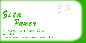 zita pamer business card
